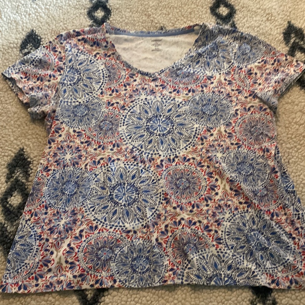 casual v neck t shirt
